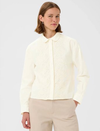 InWear Aimeeiw Cropped Shirt - Cream - 46