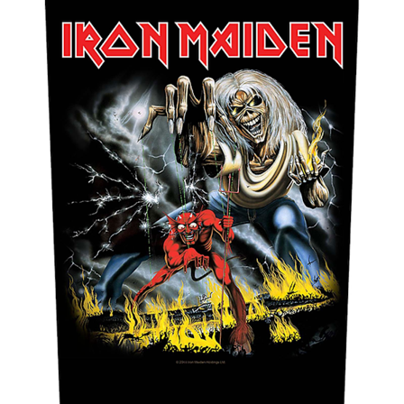Iron Maiden Number Of The Beast Patch One Size Multicoloured