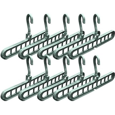 Utrymmesbesparande hängare Multifunktionell smart garderobshanterare Premium garderob Tiered hängare 9 platser