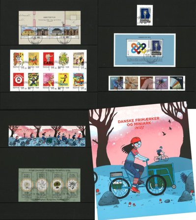 Danmark - Årsmappe 2023 - Stemplet årsmappe