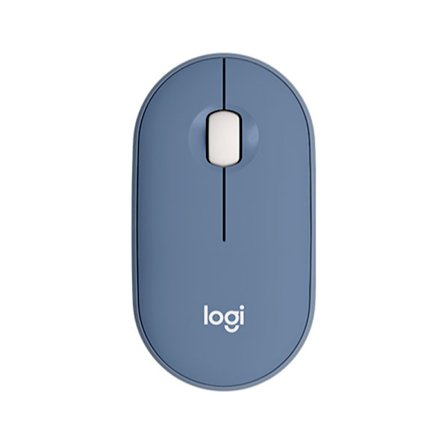 Logitech M350 Pebble Trådløs Mus med Bluetooth eller 2.4 GHz Modtager, Lydløs, Slank Computermus med Stille Klik