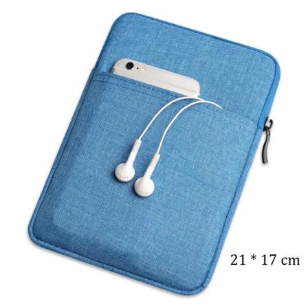 Nylon 7 8 tums fodral för Apple iPad mini 1 2 3 4 5 2019 fodral för Xiaomi miPad 2 4 7.9'' Samsung Huawei 7 8'' väska Blue