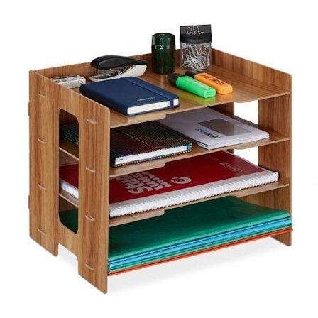 Postlåda i MDF med 3 fack