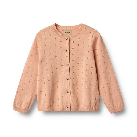 WHEAT Knit Cardigan Maia Pink Sand Str 122/7 år, Tøj & Bolig, Børnetøj, Øvrigt