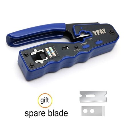 Rj45 crimper nettverk verktøy tang cat5 cat6 8p rg rj 45 ethernet kabel stripper pressing wire klemme