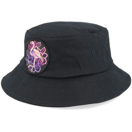 Kiddo Cap - Svart bucket Hatt - Kids Summer Flamingo Black Bucket @ Hatstore