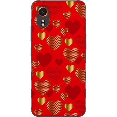 Yhteensopiva Puhelinkuori Samsung Samsung Galaxy Xcover7 GoldenHearts