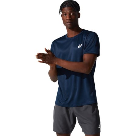 Asics Men's Core Short Sleeve Top Men Short sleeved fitness sweater Blue S