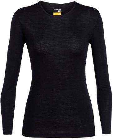 Icebreaker W's Everyday LS Crewe 175 Black