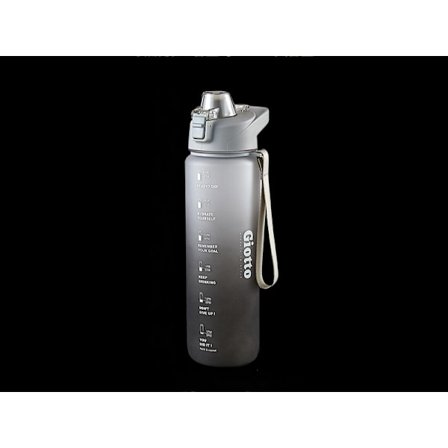 Janoa sammuttava ulkoilulajien kylmävesipullo kuntoiluun kannettava juomapullomuovimuki [1000ML] urheilujuomapullo (viileä hopea)