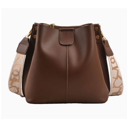 Dam Liten PU Läder Axelväska Hink Messenger Väska Casual Högkvalitativ Mode Handväska_tfrf