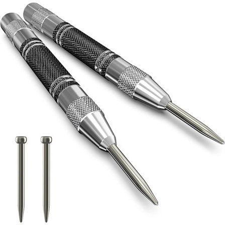 2-pack automatisk centrumstans, 5 tum kraftig stålfjäder ce