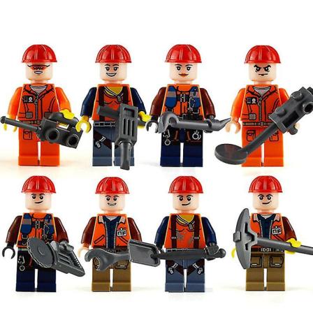 8 stk. Urban Population Bricks Special Forces Bricks Kompatible Byggeklodser Legetøj