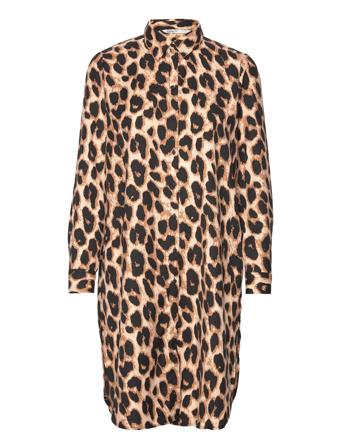 Onltiana L/S Shirt Dress Wvn Brown ONLY