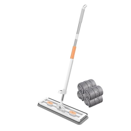 Roterande huvud bred mopp Arbetsbesparande städmopp för hem i vardagsru