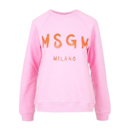 Msgm Round-neck Strik Pink, Dame Striktrøjer