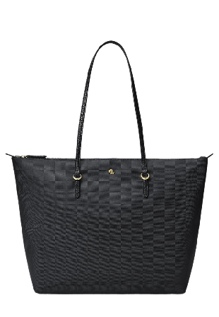 Lauren Ralph Nylon Large Keaton Tote Bag Handväskor Dam Svart ONESIZE