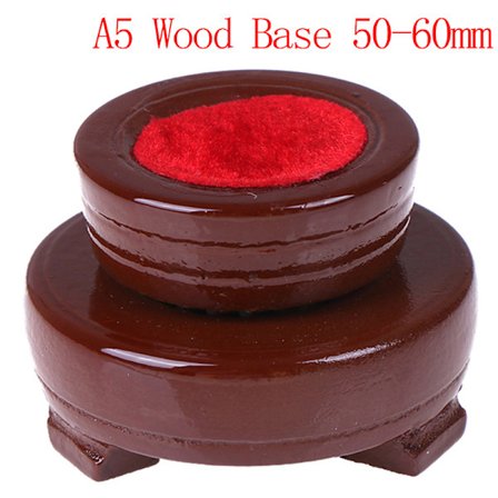 Crystal Wood Display Stand Base Holder For Crystal Ball Sphere