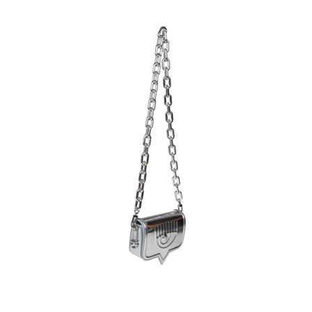 Chiara Ferragni Collection, Chiara ferragni eyelike bag color silver Grijs, Dames, Maat:ONE Size