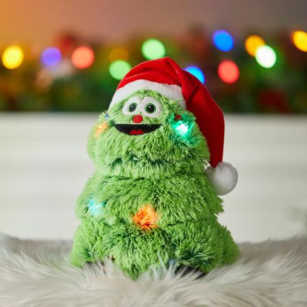 Christmas Grinch Grön Fylld Fylld Leksak Glödande Docka