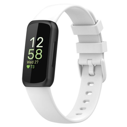 Fitbit Inspire 3 Silicone watch strap - White