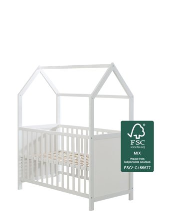 ROBA House Bed 60 X 120Cm - White - 60X 120CM