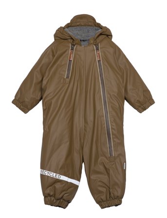 mikk-line Pu Snow Suit 2 Zip Recycled - Khaki green - 80