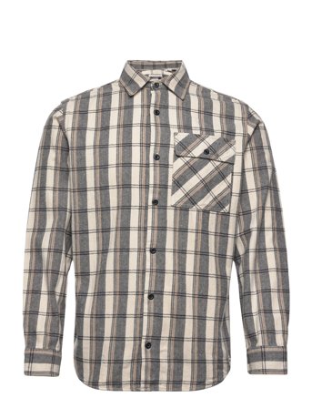 Jcodesert Herringb Check Shirt Ls Ln Grey Jack & J S