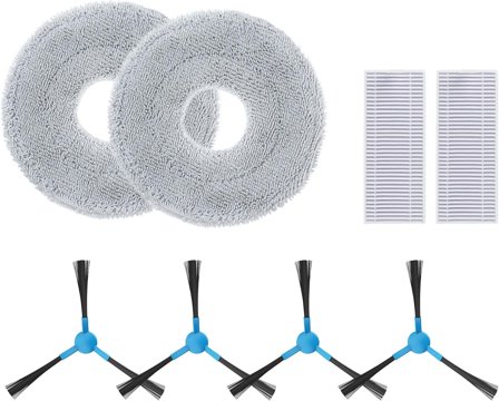 Extravis V5 sidebørster, HEPA-filtre, mopper