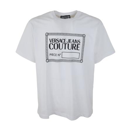 Versace Jeans Couture, T-Shirts Wit, Heren, Maat:XL