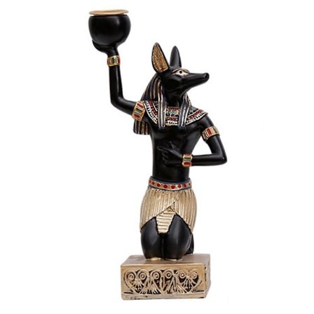 Ljusstake för vekljus Egyptisk farao Ljusstake Hartsstaty Inflyttningspresenter - Perfekt