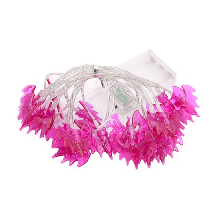 Halloween fladdermusformad LED-ljusslinga, spökfestival, batteridriven