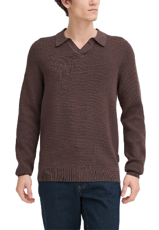 Casual Friday DAHL 0231 Milano Polo Knit Tröjor Herr Brun XL