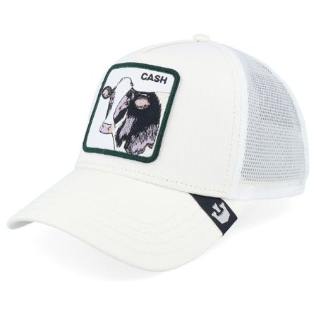 Goorin Bros. - Vit trucker Keps - The Cash Cow Global Core Ivory A-Frame Trucker @ Hatstore