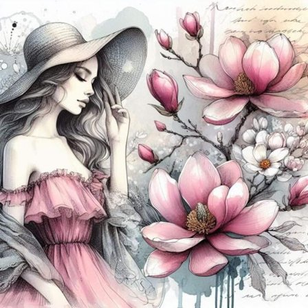 Vackra Kvinnor Poster A4