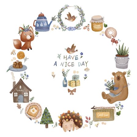 Vægklistermærke Dyr Fugle Blomster Selvklæbende Vægklistermærke til Livi