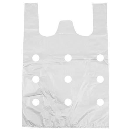 IC Carry-Out Plastpåse-Vit T-shirtväska Innovativ andas p XL