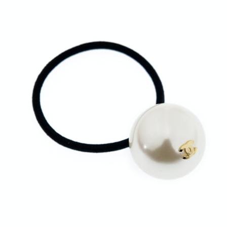 Chanel Vintage, Pre-owned Hair Accessory Zwart, Dames, Maat:ONE Size