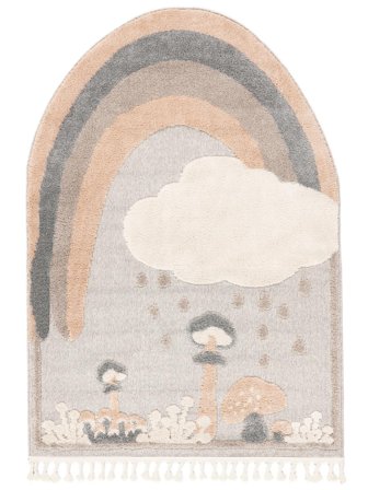 Tappeto Bambini Mushroom Forest Beige/Terracotta Piccolo Oeko-Tex