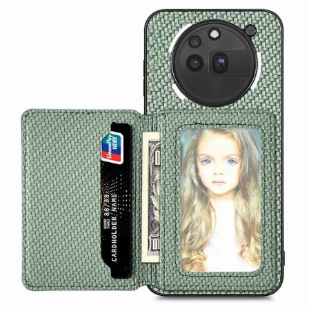 Kortholder i karbonfiber med magnetisk feste til telefon