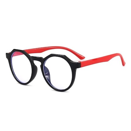 Lasten anti-siniset vaaleat lasit pyöreät silmälasit 1 1