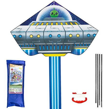 Drake för barn 8-12 år, stor drake för pojkar vuxna lätt att flyga & montera, stranddrakar med 100 meter drake snöre