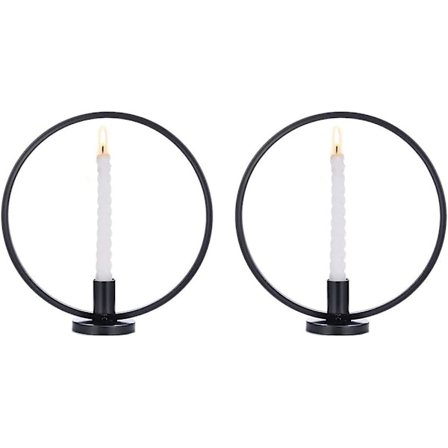 2 Pak Kegle Lysestager Skandinavisk Stil Lysestager Geometrisk Små Lysestager Smijern Globe Lysestager Bordstativ Fest Bryllup Dekoration