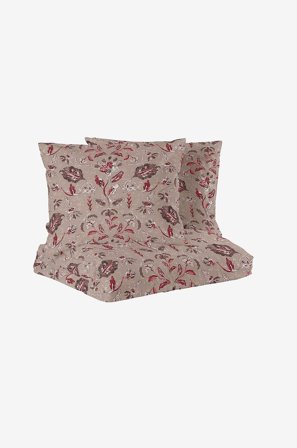 Redlunds - Ingela satin 3-d seng - Brun - Sengesæt - 220X210 - Fra Homeroom