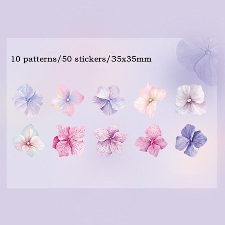 50 st/rulle Washi-tejp dekorativa klistermärken 08 08