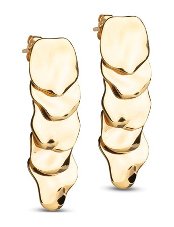 Earrings, Sahara Gold Enamel Copenhagen