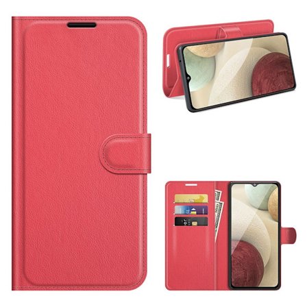 Classic Samsung Galaxy A22 4G flip etui - Rød