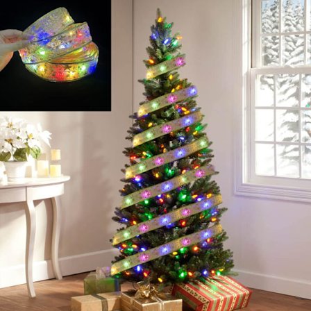 Christmas Fairy LED-lampor, 16,4 fot julband Fairy Lights Julgransdekoration Julklapp för utomhusbröllop Trädgårdssemesterfesttillbehör