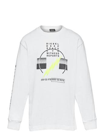 Tjustlsj3 Over T-Shirt White Diesel