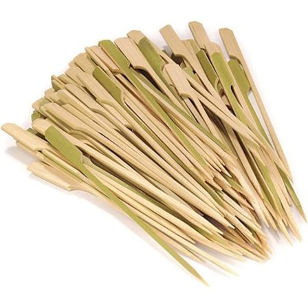 4,7 tommer (500 stk) bambus trespyd cocktailpinner,